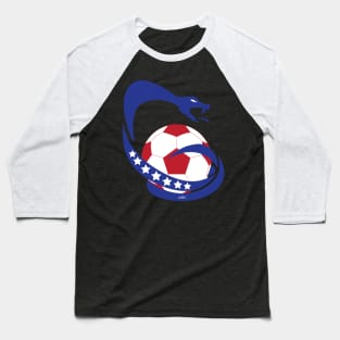 Cobra Soccer Logo Baseball T-Shirt